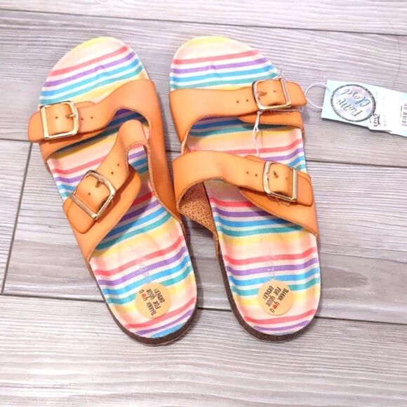 (21-1067) 🔥3/$20🔥 Cat & Jack Tan Drew Sandals Size 5 - Picture 8 of 10
